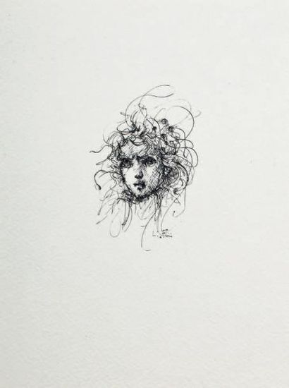 Léonor FINI (1907-1996)
Tête de Méduse.
Reproduction.
22...