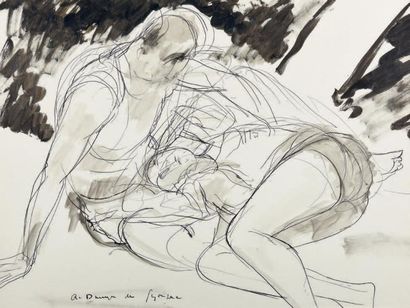 André DUNOYER DE SEGONZAC (1884-1974)
Couple...