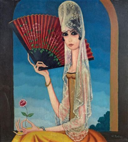 Charles ROCHER (1890-1962)
L'Espagnole.
Huile...
