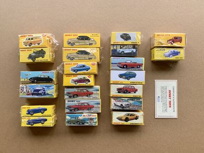 Lot 22 éléments reproduction Dinky Toys Edition...