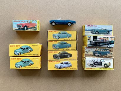 Lot 12 Peugeot édition DINKY TOYS originale...