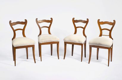 Suite de quatre chaises, XIXe siècle
Structure...
