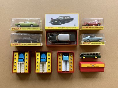 Lot 9 éléments reproduction Dinky Toys Edition...