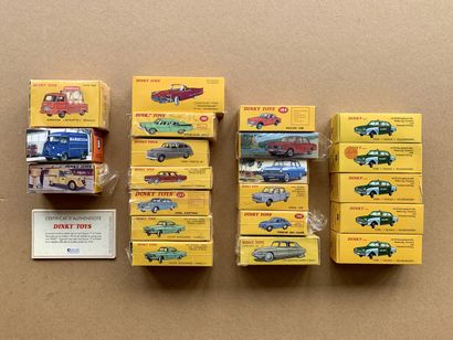 Lot 21 éléments reproduction Dinky Toys Edition...