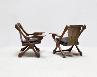 Don SHOEMAKER (1919-1990)
Paire de fauteuils,...