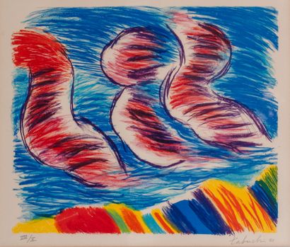 Yasse TABUCHI (1921-2009)
Ensemble de 5 lithographies,...
