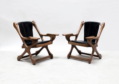 Don SHOEMAKER (1919-1990)
Paire de fauteuils,...