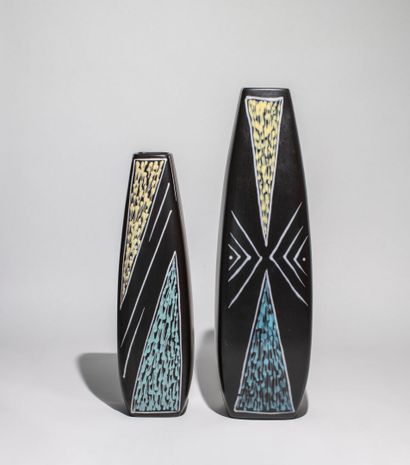 Holm SORENSEN & Svend AAGE JENSEN 
Deux vases...