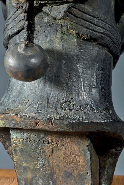 Jacques DARBAUD (born 1943)
Woman with headdress
Black...