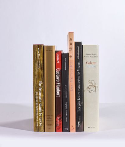 Lot of approx. 7 books on literature and...