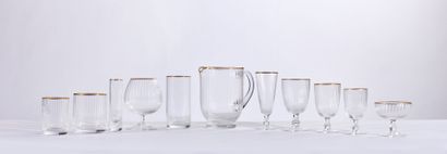 MURANO
Large set of engraved Murano glasses...
