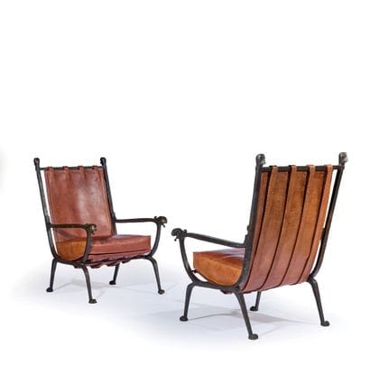 André ARBUS (1903-1969)
Pair of armchairs...