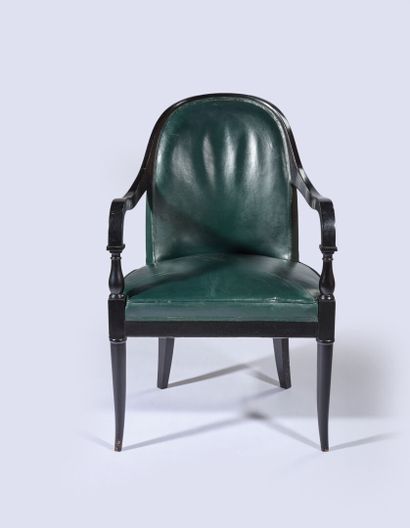 André ARBUS (1903-1969)
Four Bridge armchairs...