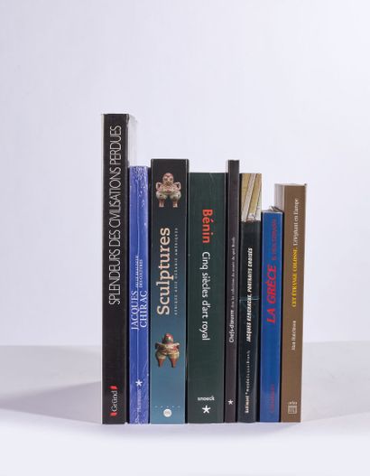 Lot of about 8 books on African art, Oceanian...