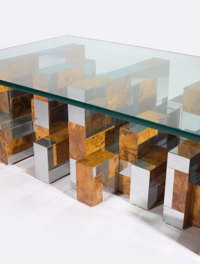 Paul EVANS (1931-1987)
Coffee table in wood,...
