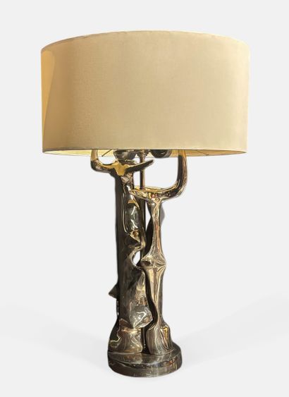 Roman VICTOR (1937-1995)
Lamp-mounted sculpture...