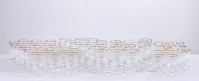 MURANO
Large set of engraved Murano glasses...