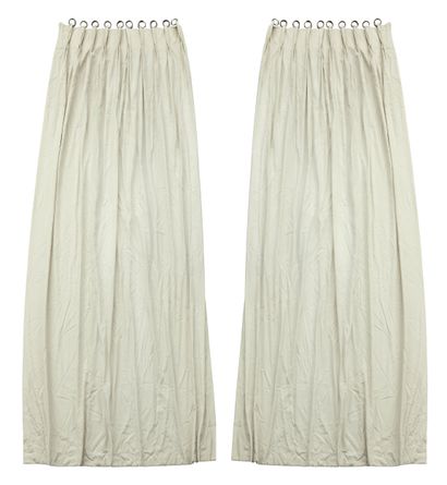 Pair of cream cotton curtains
Dimensions:...