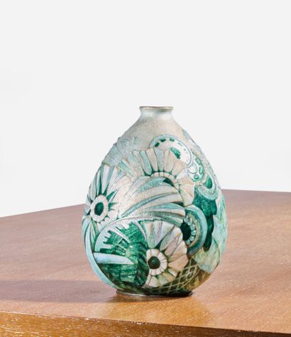 Camille FAURE (1874-1956)
Enameled copper...