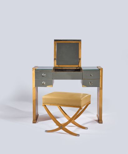 Light wood and mirror dressing table, 1940s...