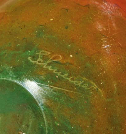 SCHNEIDER
Bottle with spherical body and...