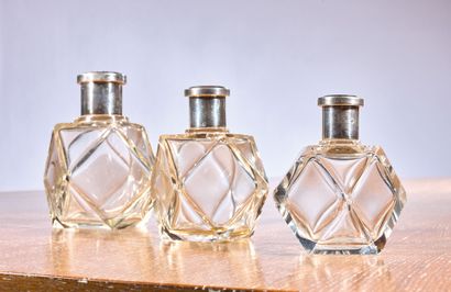 Set of Art Deco bottles, work of the 1930s,...