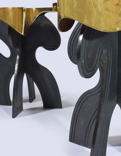 Guy de ROUGEMONT (1935-2021)
Pair of Bronzino...