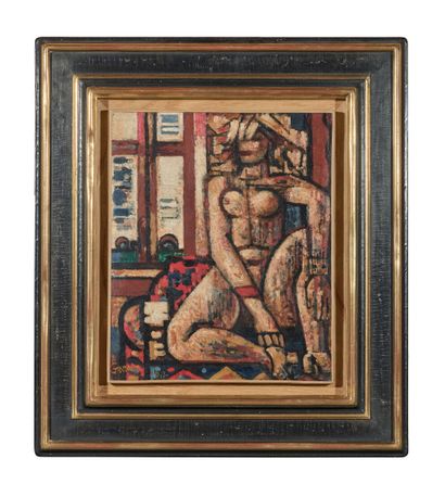 Marcel GROMAIRE (1892-1971)
Crouching nude,...