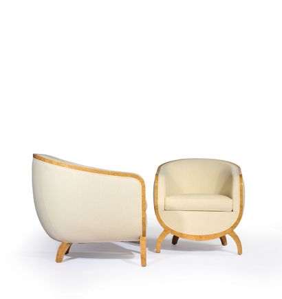 Lucie RENAUDOT (died 1939) 
Pair of armchairs...