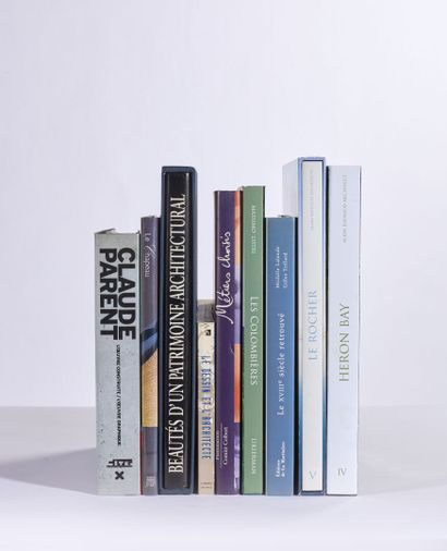 Set of 9 books on Architecture:
- L'œuvre...