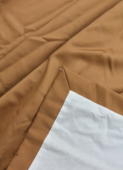 Pair of camel-colored wool curtains
Dimensions:...