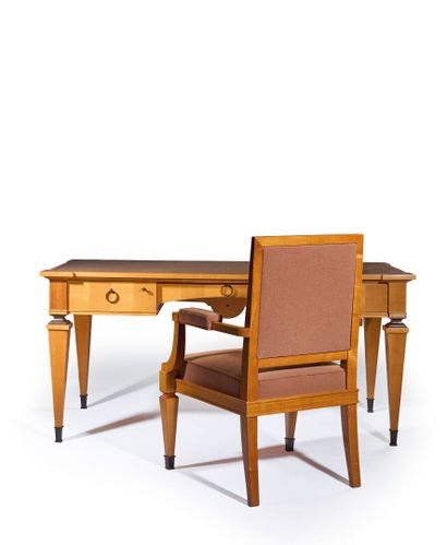 André ARBUS (1903-1969) 
Large cherrywood...