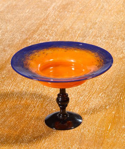SCHNEIDER
Glass jewelry bowl 
Circular body...