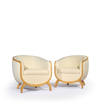Lucie RENAUDOT (died 1939) 
Pair of armchairs...
