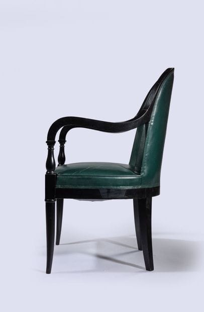André ARBUS (1903-1969)
Four Bridge armchairs...