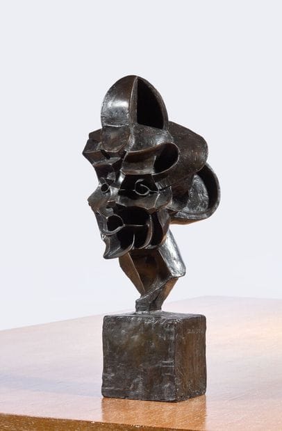 Henri DELCAMBRE (1911-2003)
Male bust
Bronze...