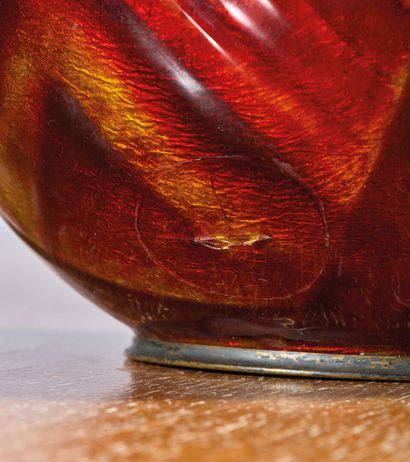 Camille FAURE (1874-1956)
Enameled copper...