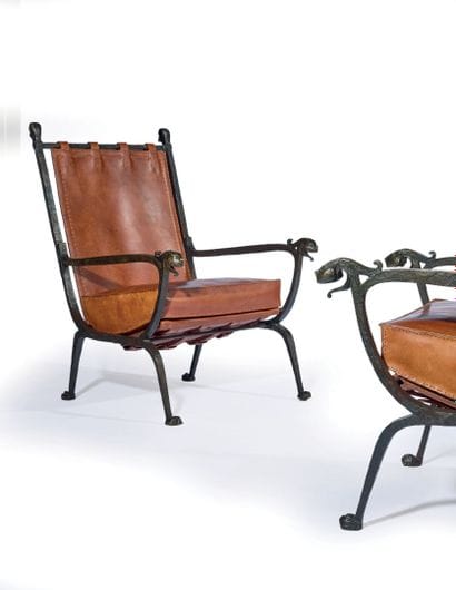André ARBUS (1903-1969)
Pair of armchairs...