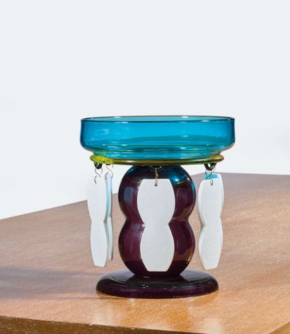 Ettore SOTTSASS (1917-2007)
Glass centerpiece...