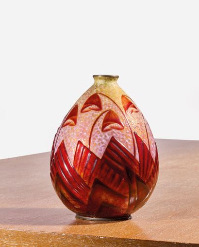 Camille FAURE (1874-1956)
Enameled copper...