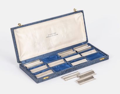 RAVINET D'ENFERT
Set of 12 silver-plated...