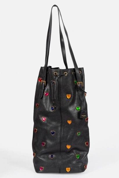 SAINT LAURENT 
Bag 'Sac de frappe' in supple...