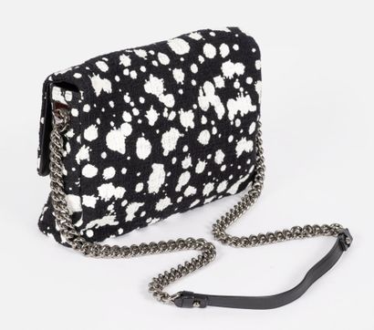 CHANEL 
30cm flap bag in black jersey printed...