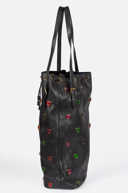 SAINT LAURENT 
Bag 'Sac de frappe' in supple...