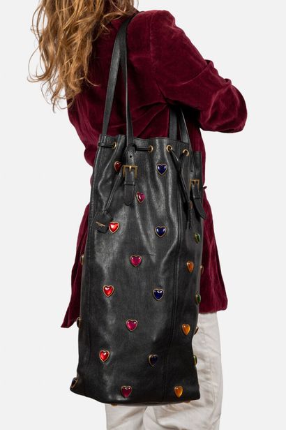 SAINT LAURENT 
Bag 'Sac de frappe' in supple...
