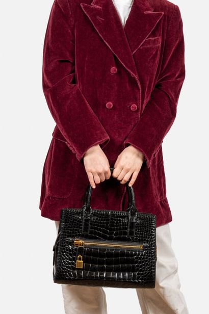 TOM FORD 
Tote bag in black alligator leather
Black...