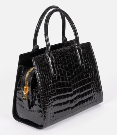 TOM FORD 
Tote bag in black alligator leather
Black...