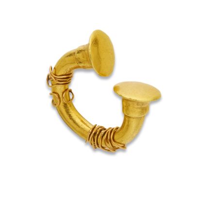 Ornement de nez en or jaune 18K (750), Tairona...