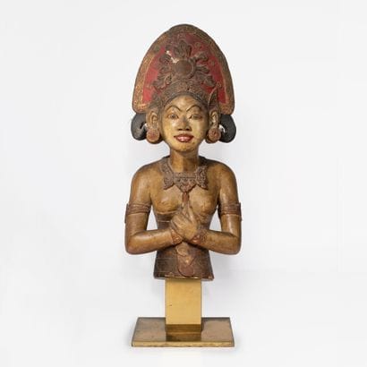 Buste d'une déesse, Indonésie circa 1900
En...