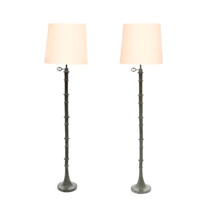 Diego GIACOMETTI (1902-1985)
Paire de lampadaires...